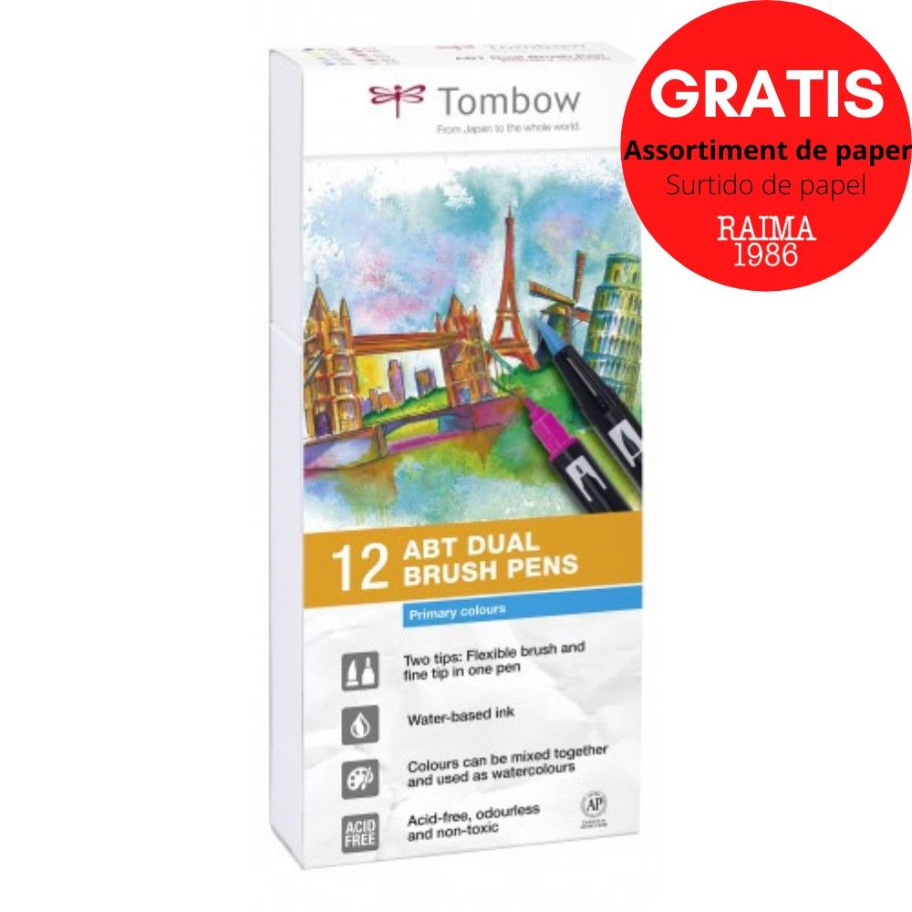 ESTOIG DUAL BRUSH-PEN PRIMARY 12 U