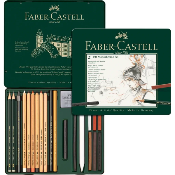 Estoig Faber Castell 21 peces Pitt Monochrome