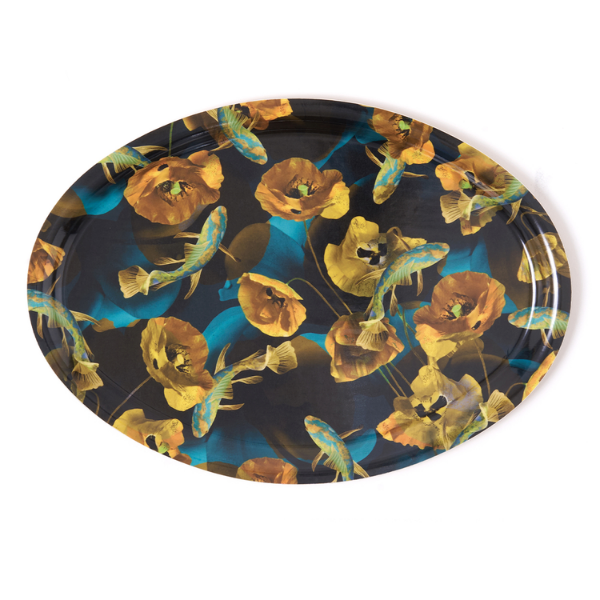 Safata ovalada Esmeralda 26x18cm