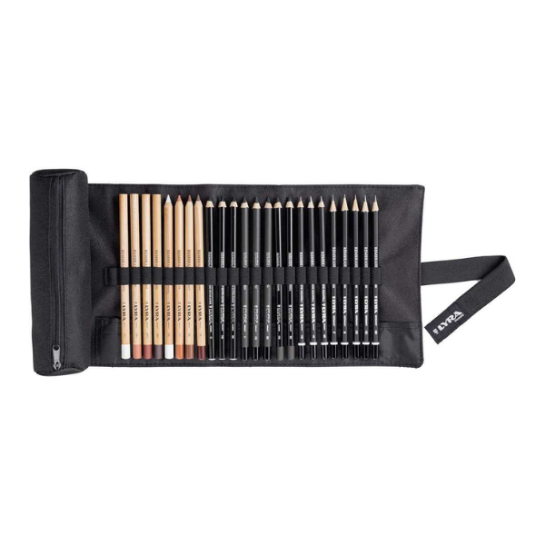 Estoig enrotllat per a dibuix 24 llapis