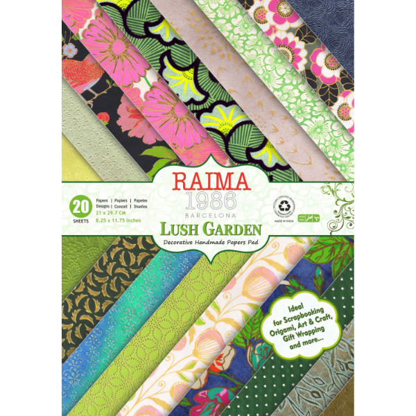 Pack 20 fulls Exuberant jardí 21 x 29,7 cm