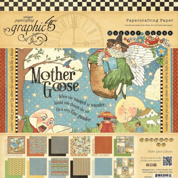 PAPER PAD GRAPHIC 45 30,5 X 30,5 MOTHER GOOSE