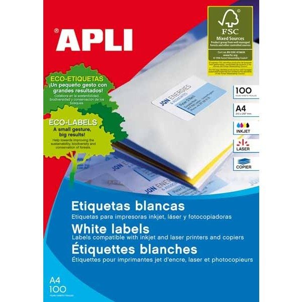 ADH WHITE LABEL PAPER 100 SHEETS A4