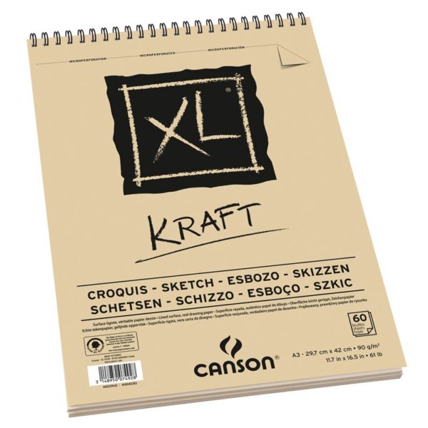 BLOC CANXL KRAFT A3 90G BRUN 60F