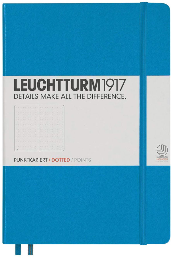 LLIBRETA LEUCHTTURM1917 TAPA DURA A5 PUNTS AZURE