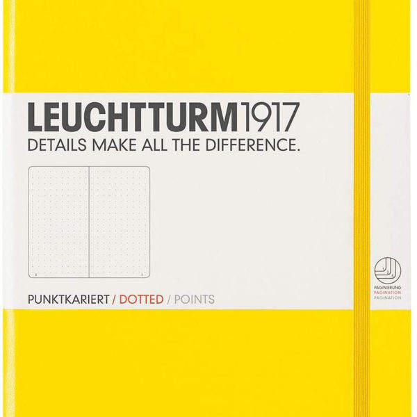 LIBRETA LEUCHTTURM1917 TAPA DURA A5 PUNTOS AMARILLO