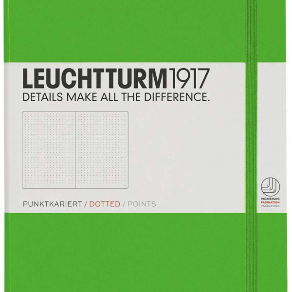 NOTEBOOK LEUCHTTURM1917 HARD COVER A5 DOTS GREEN