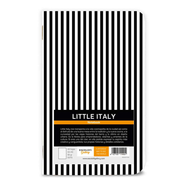 Libro LITTLE ITALY A5 DOTS 40F 90G
