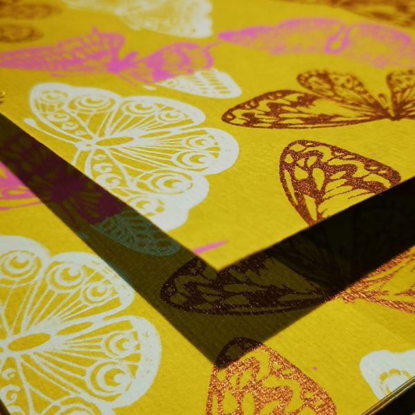 P BUTTERFLY 3 COLORS 70 * 50 VRD BAMBOO