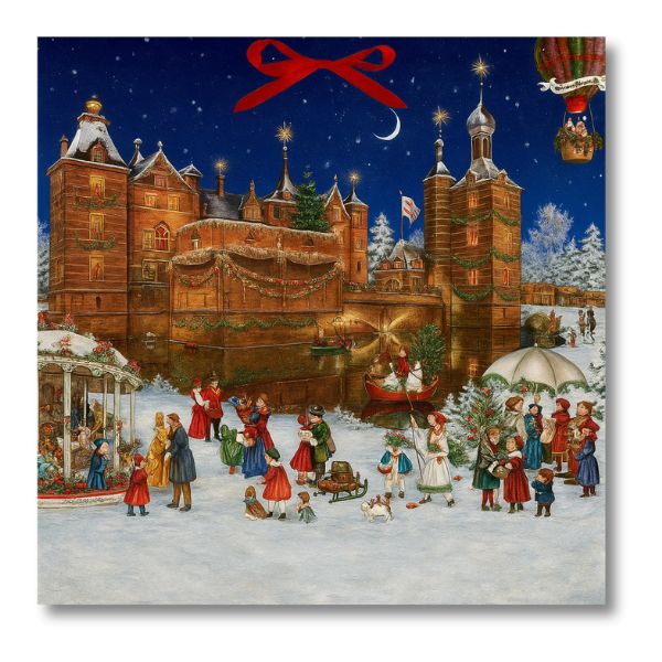 Calendari Advent "Nadal en el  castell de merode" 52x38 cm