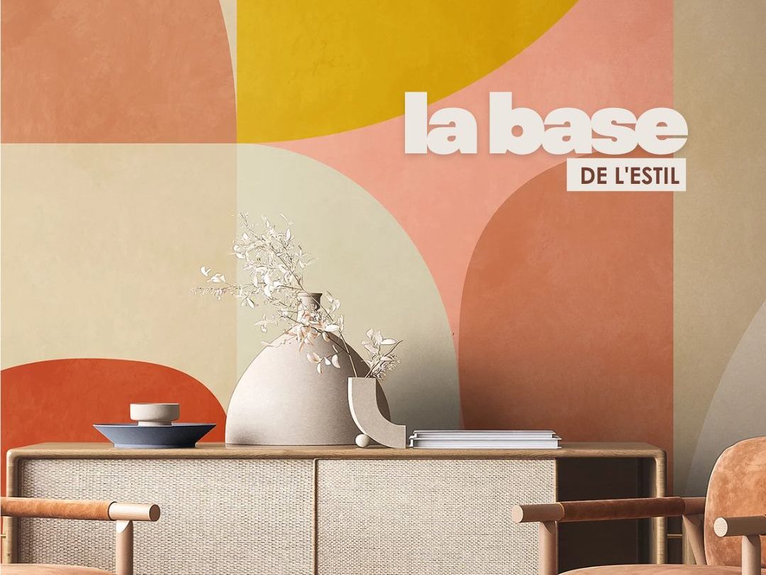 Fotografía de espacio con decoración geométrica. 1 forma d'incorporar l'estil geomètric i colorit a la teva llar