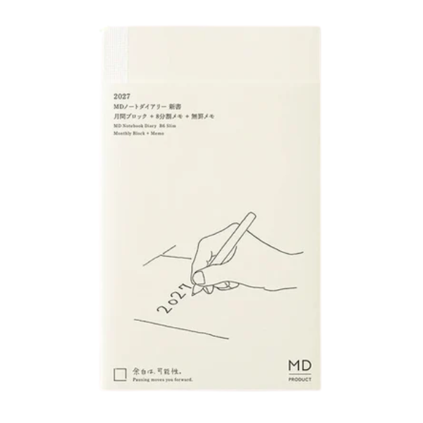 Agenda Midori MD B6 slim mensual+ memo