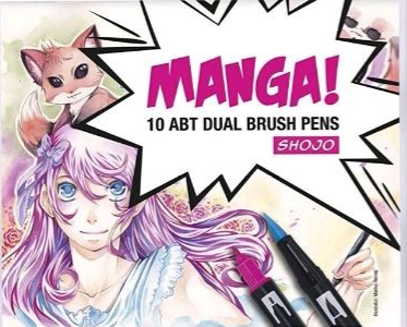 Tombow ABT Dual Brush Pen 10 set, Manga Shojo Colours