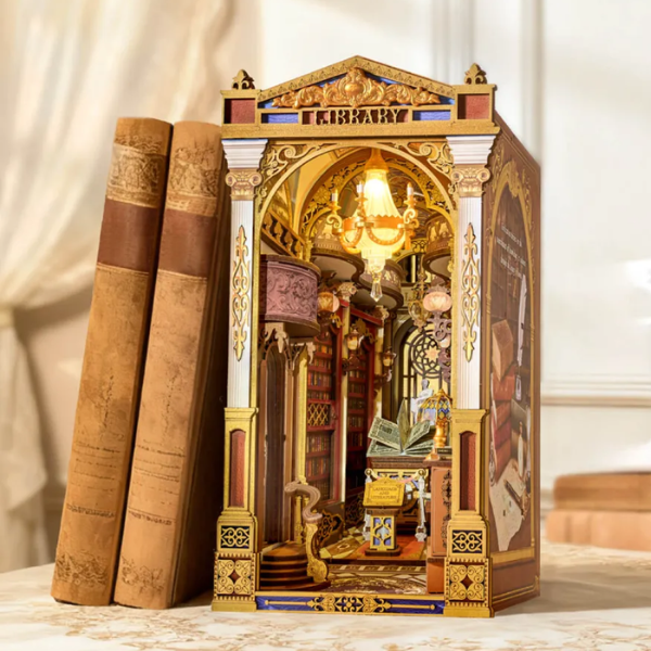 Kit Miniatura Fusta Llibre Library Wonders