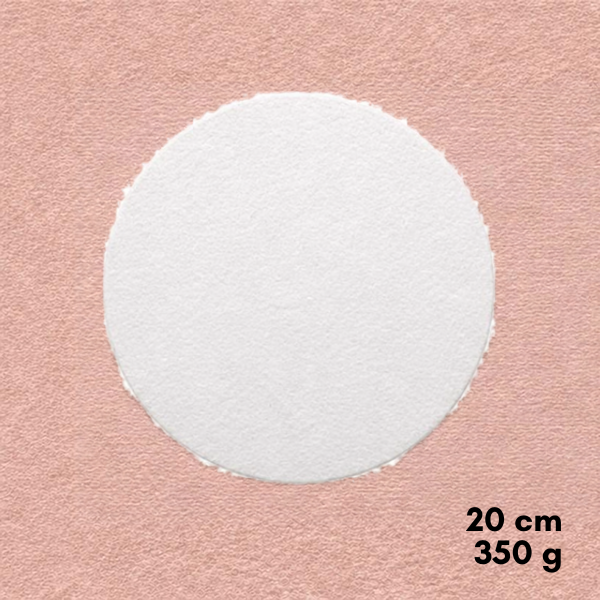 Paper aquarel·la rodó 20 cm – 10 fulls