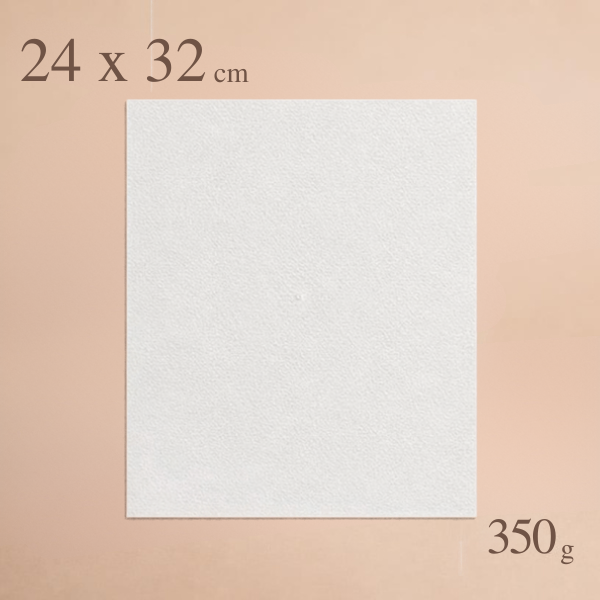 Paper aquarel·la blanc 24 × 32 cm – 10 fulls