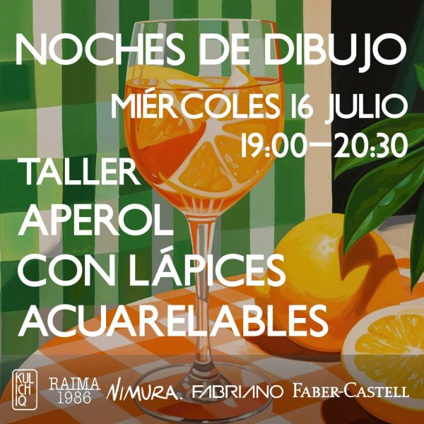 Noches de Dibujo "Aperol amb llapis aquarel·lables"