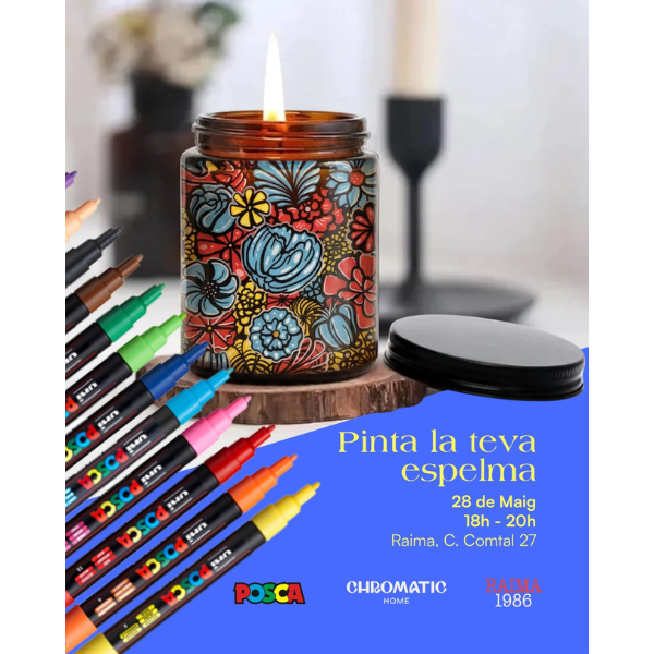 Taller amb POSCA Pinta la teva espelma