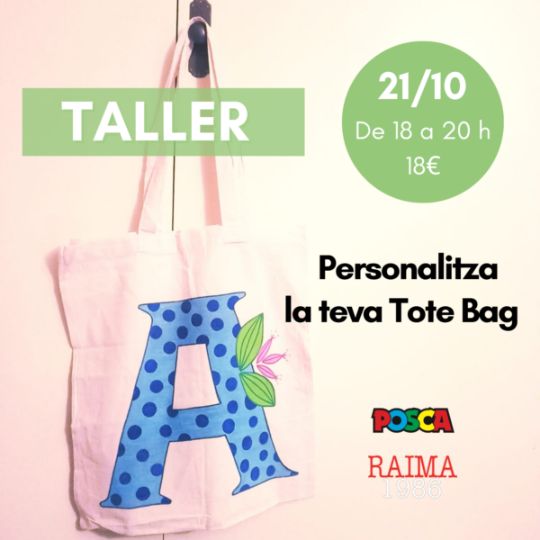 Taller Personalitza la teva Tote Bag amb POSCA